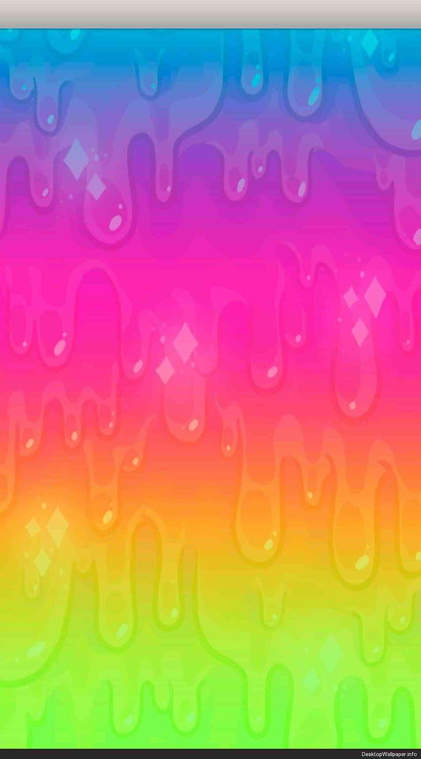 A rainbow colored background with colorful drops - Slime