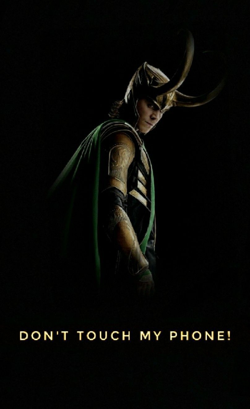 Don't touch my phone wallpaper - Loki