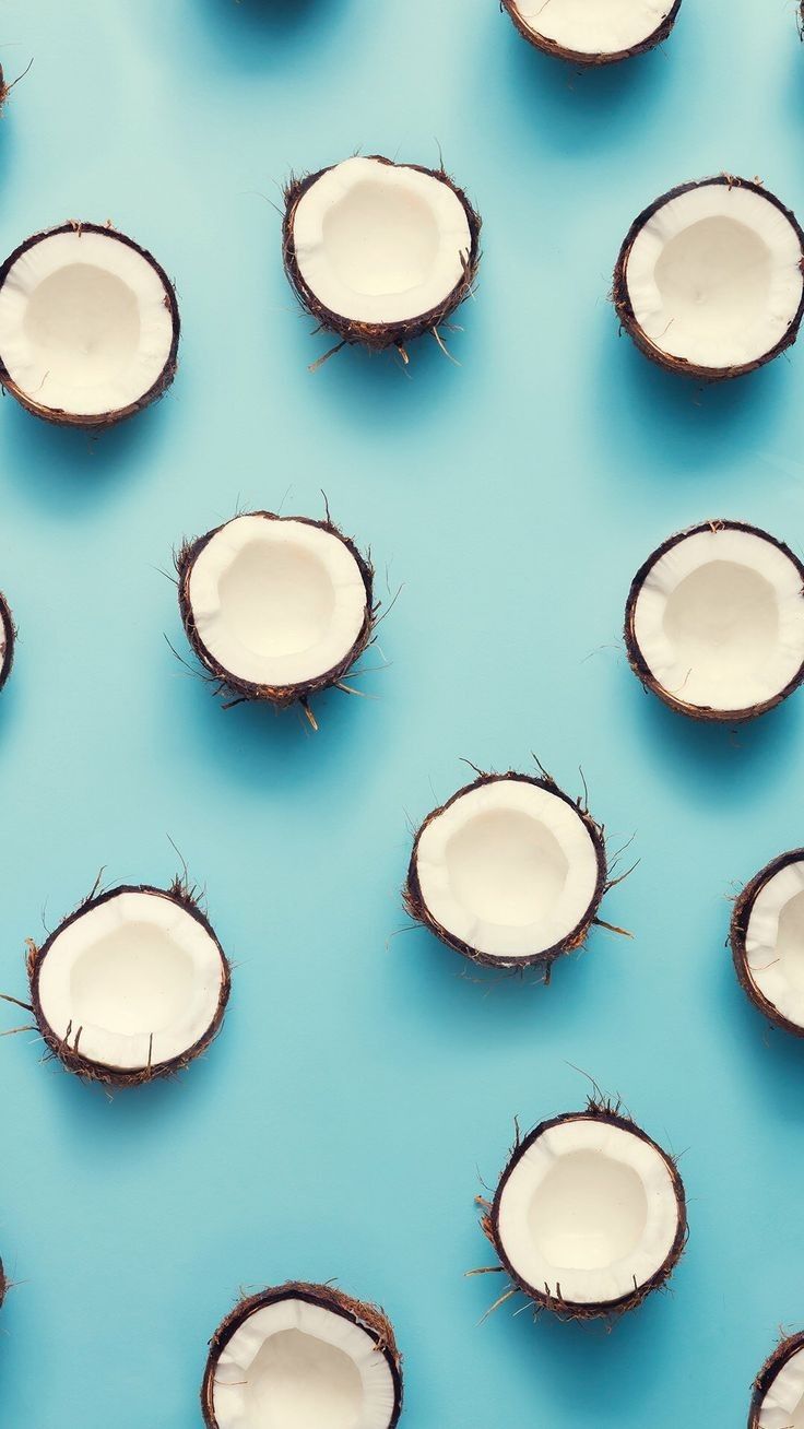 A group of coconuts on top and bottom - Coconut