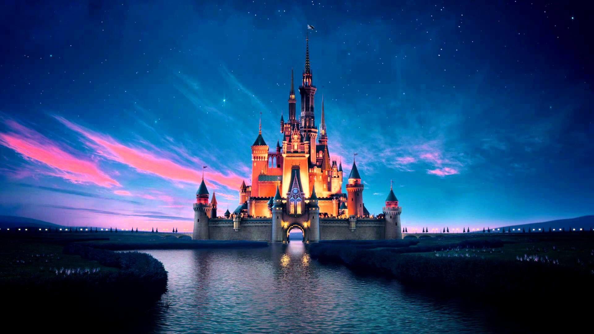 Disney castle at night wallpaper - Disneyland