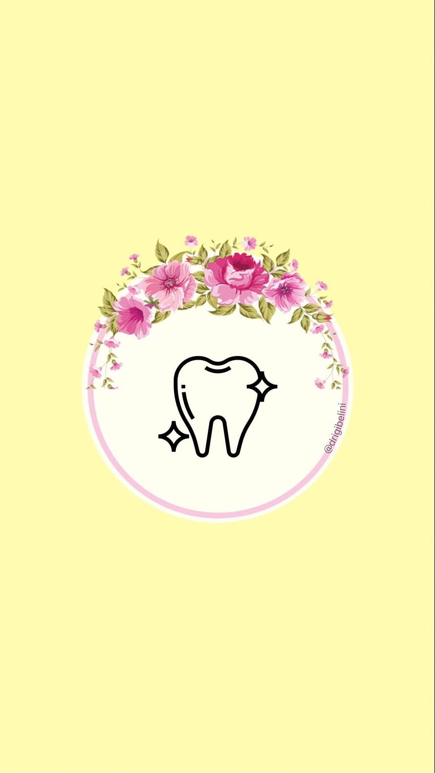 A tooth with flowers on it - Dentist