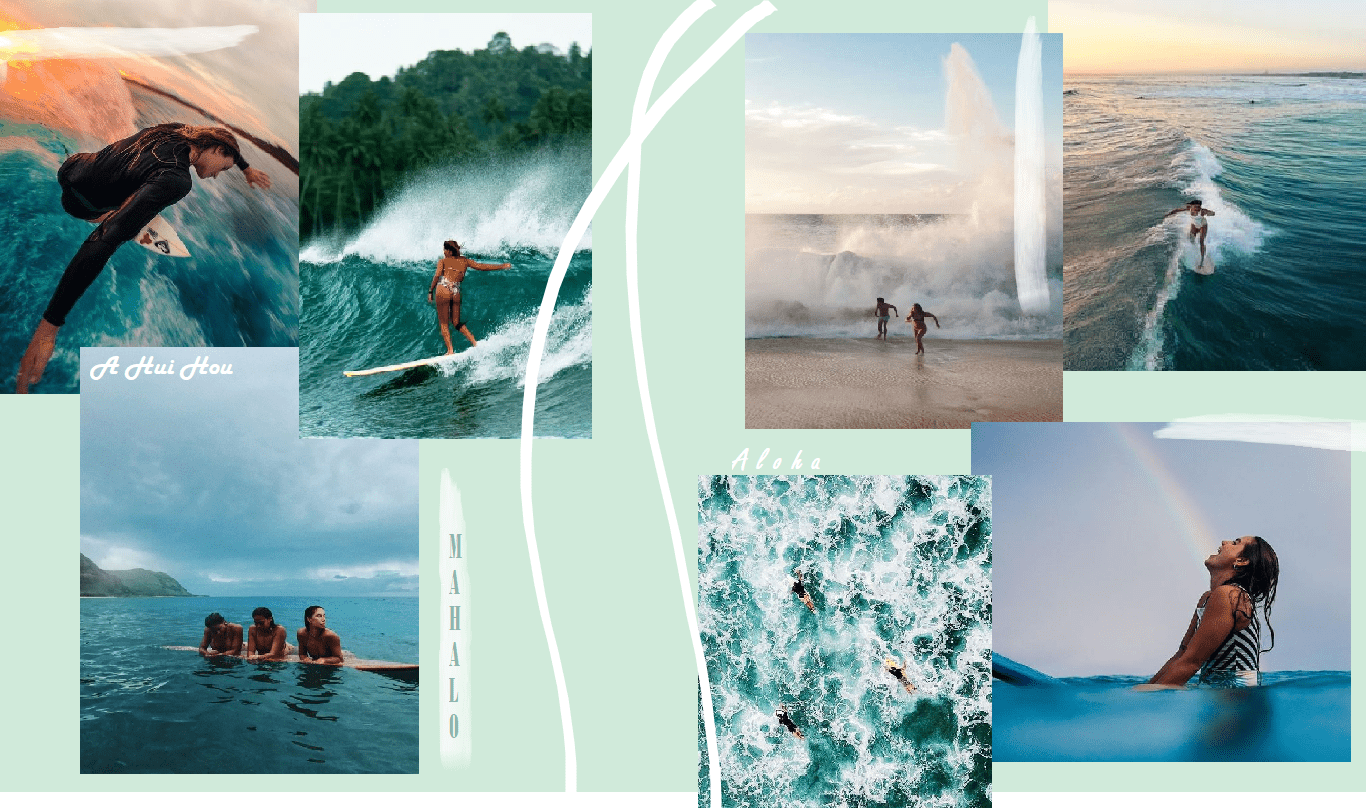 Background Surf Hawaii. Surfing wallpaper, Surf wallpaper, Cute laptop wallpaper