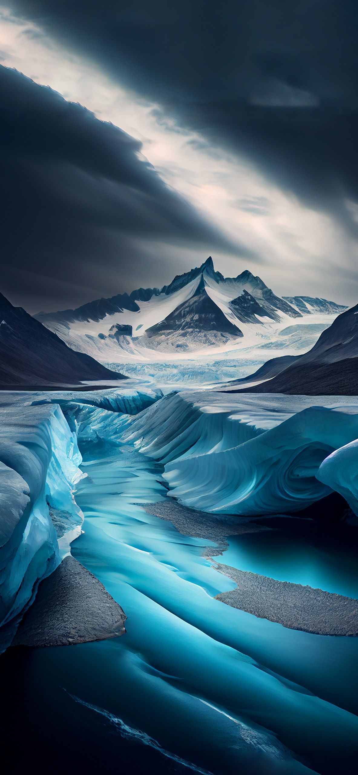 Glacier Aesthetic Wallpaper Wallpaper iPhone & Android