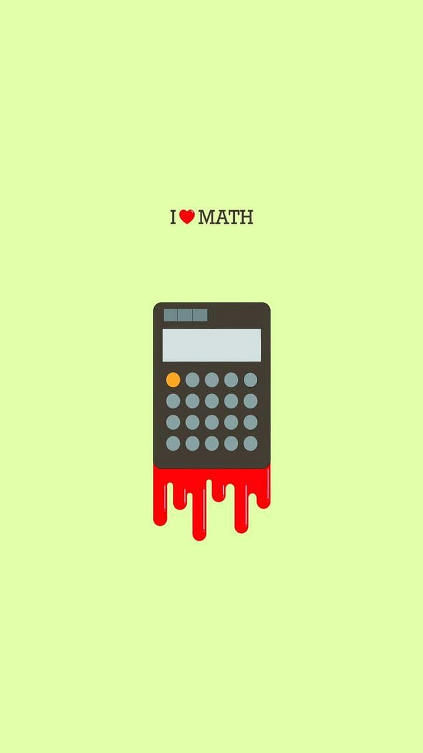 The image of a calculator with blood on it - Math