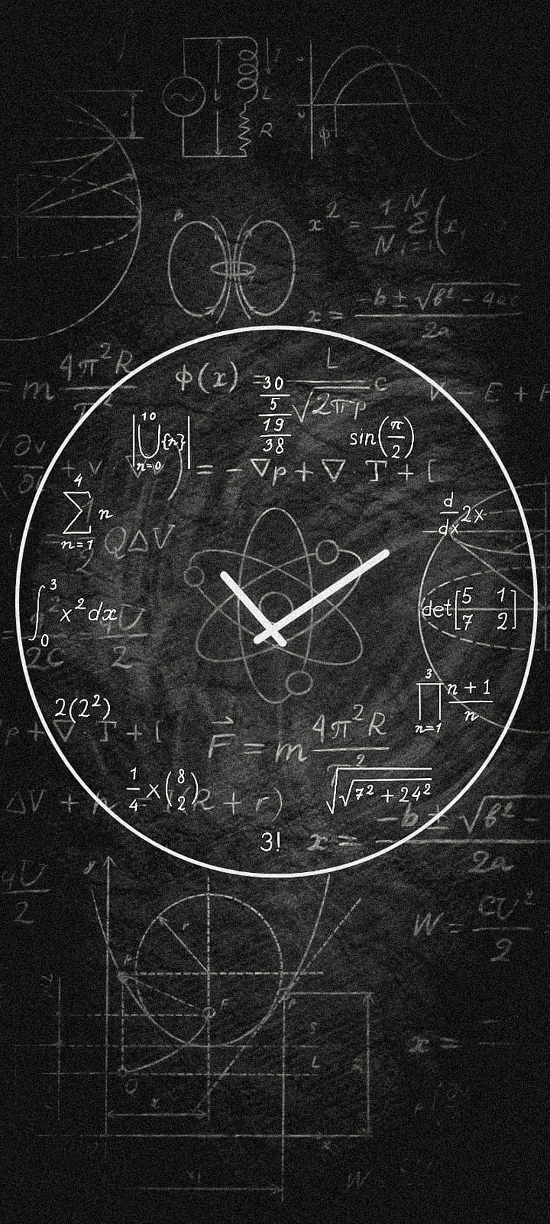 Time with maths, awesome, fullscreen, perfect, watch, night, black, dark, HD phone wallpaper