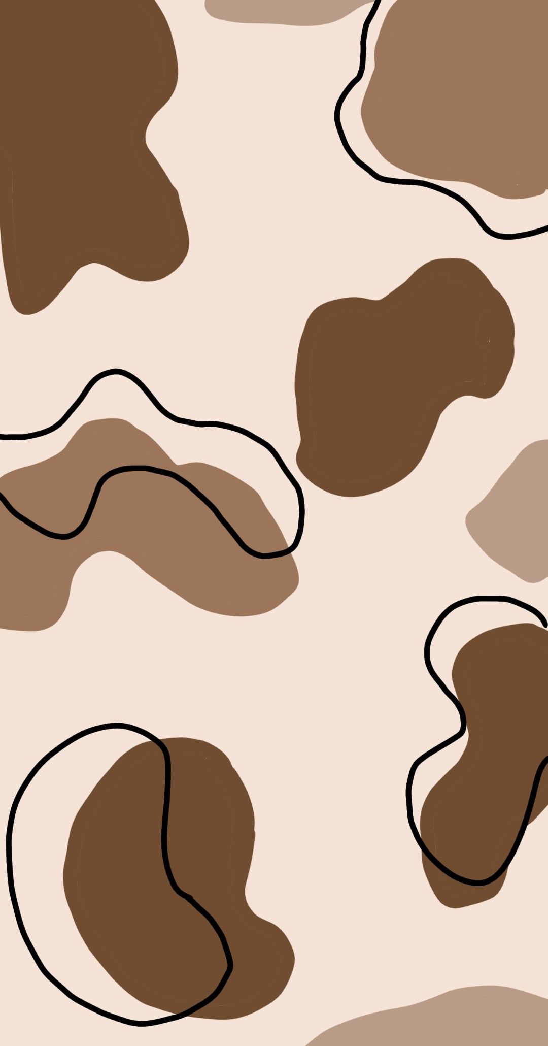 A brown and white camo pattern - Brown, light brown, cow