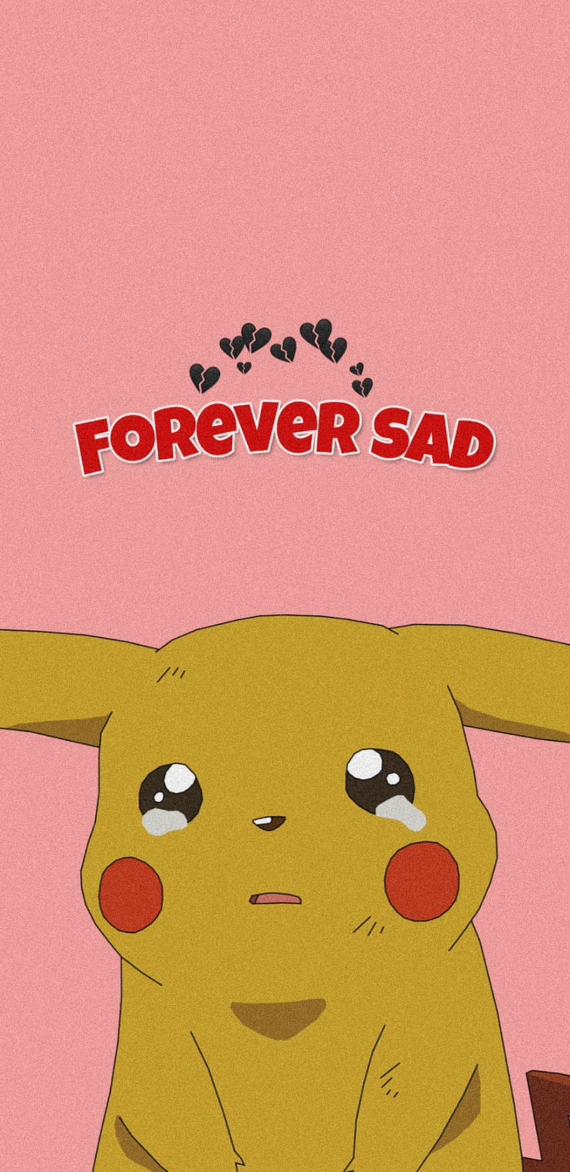 Pikachu forever sad, cute, themes, HD phone wallpaper