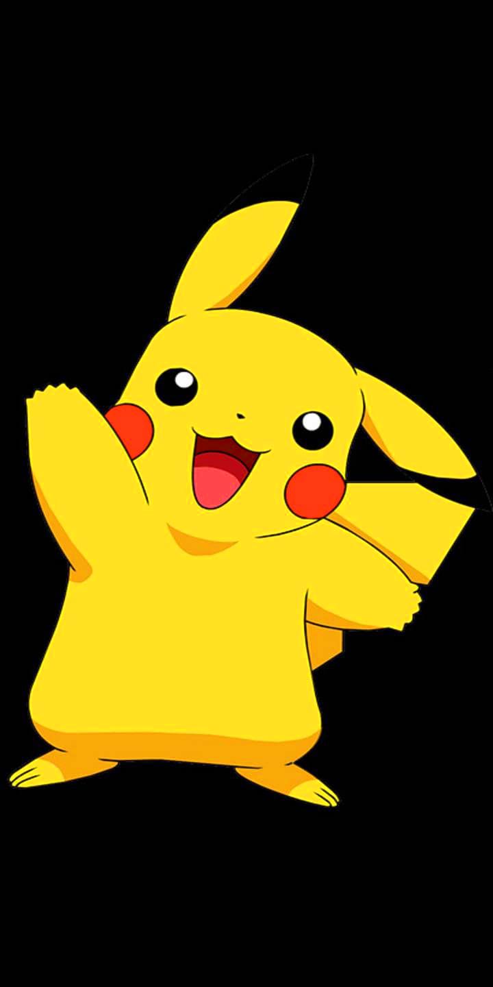 A yellow pokemon character is standing up - Pikachu