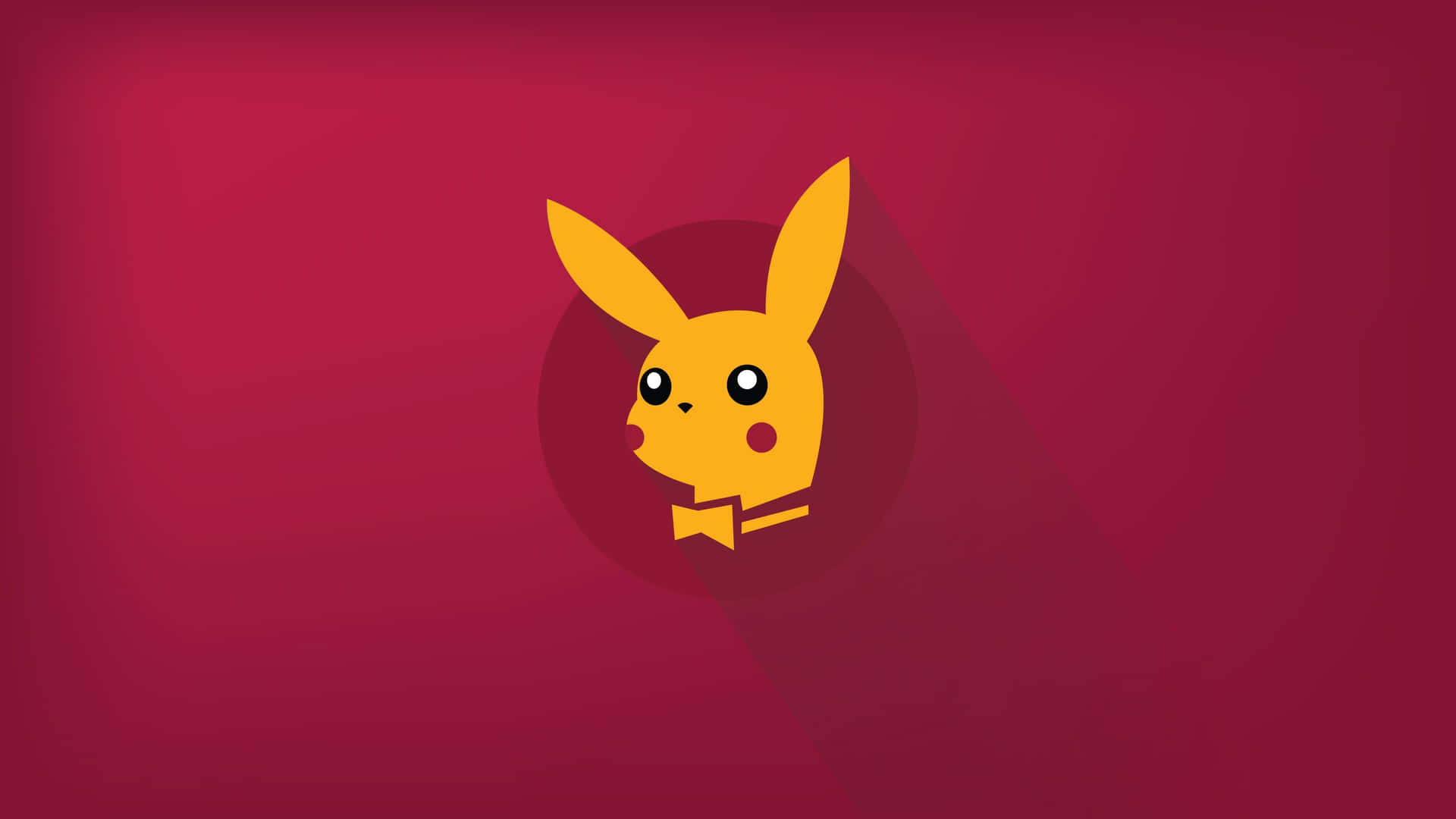 A yellow pokemon with an orange background - Pikachu