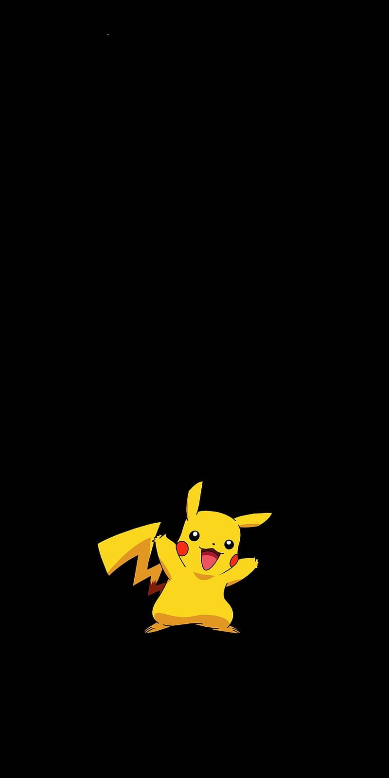 A yellow pokemon is standing on the ground - Pikachu