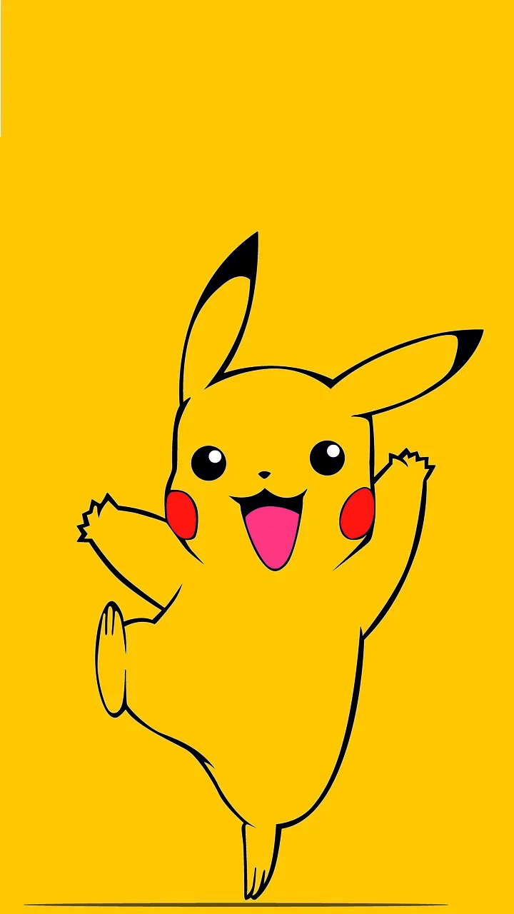 IPhone wallpaper of Pikachu from Pokemon. - Pikachu