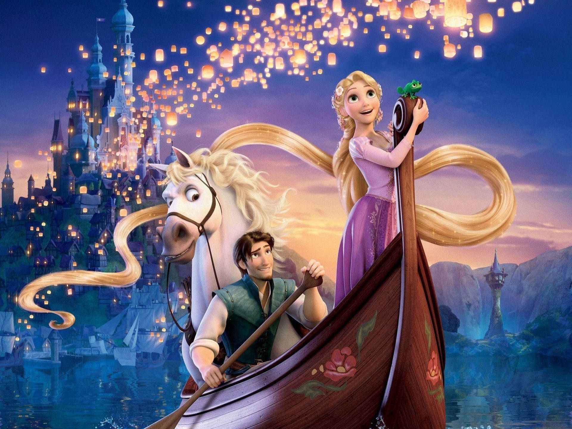 Download Tangled Rapunzel And Flynn Disney 4k Ultra Wide Wallpaper