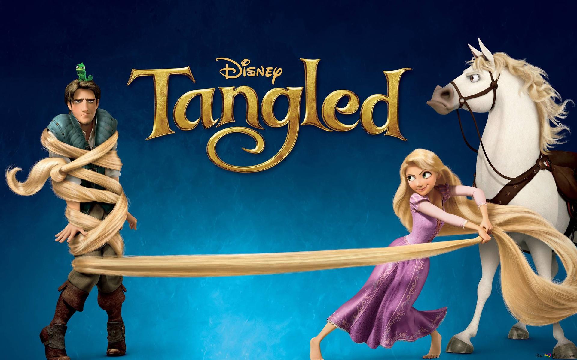 Tangled movie character 2K wallpaper download