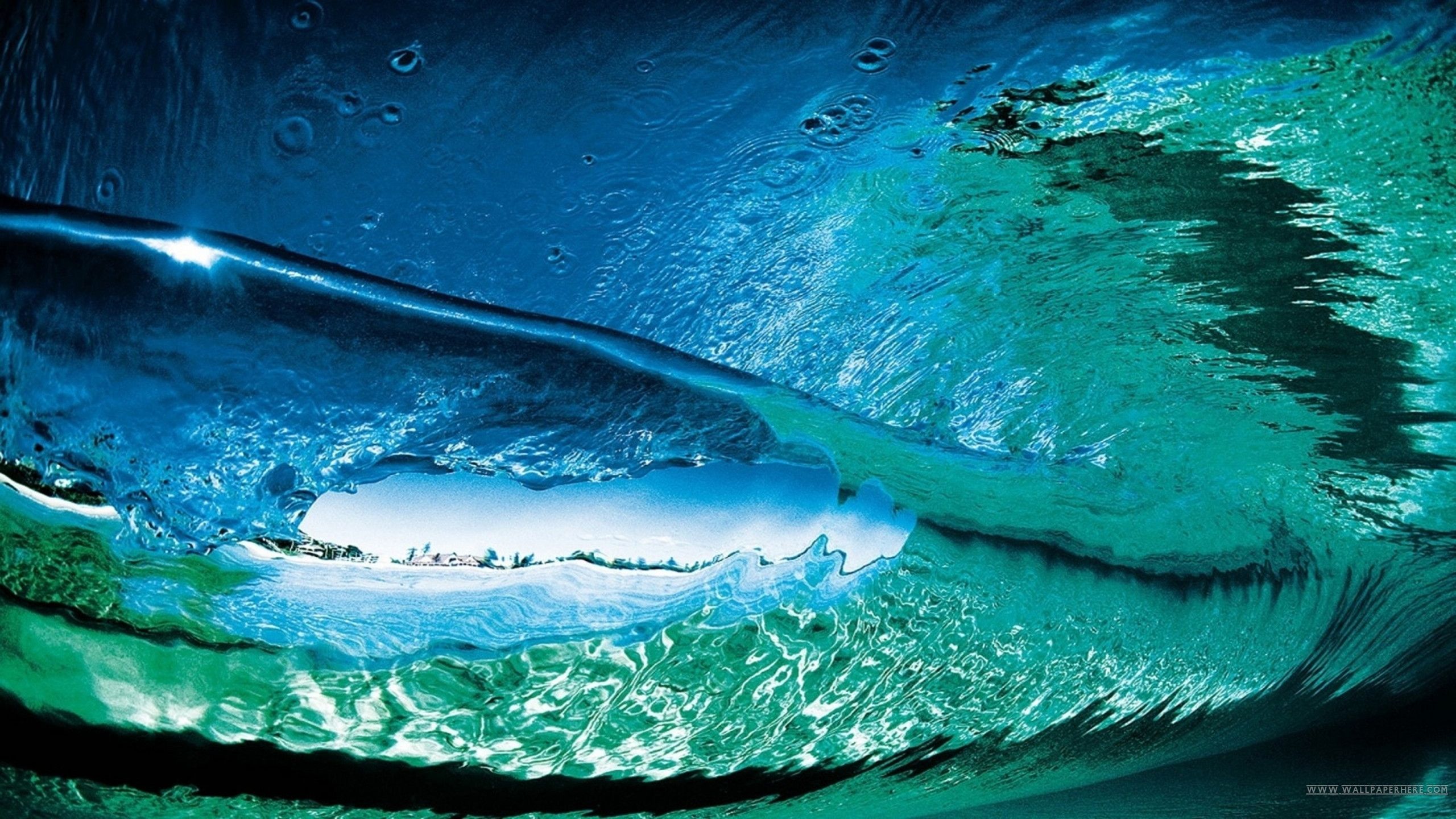 A close up of an ocean wave - Surf