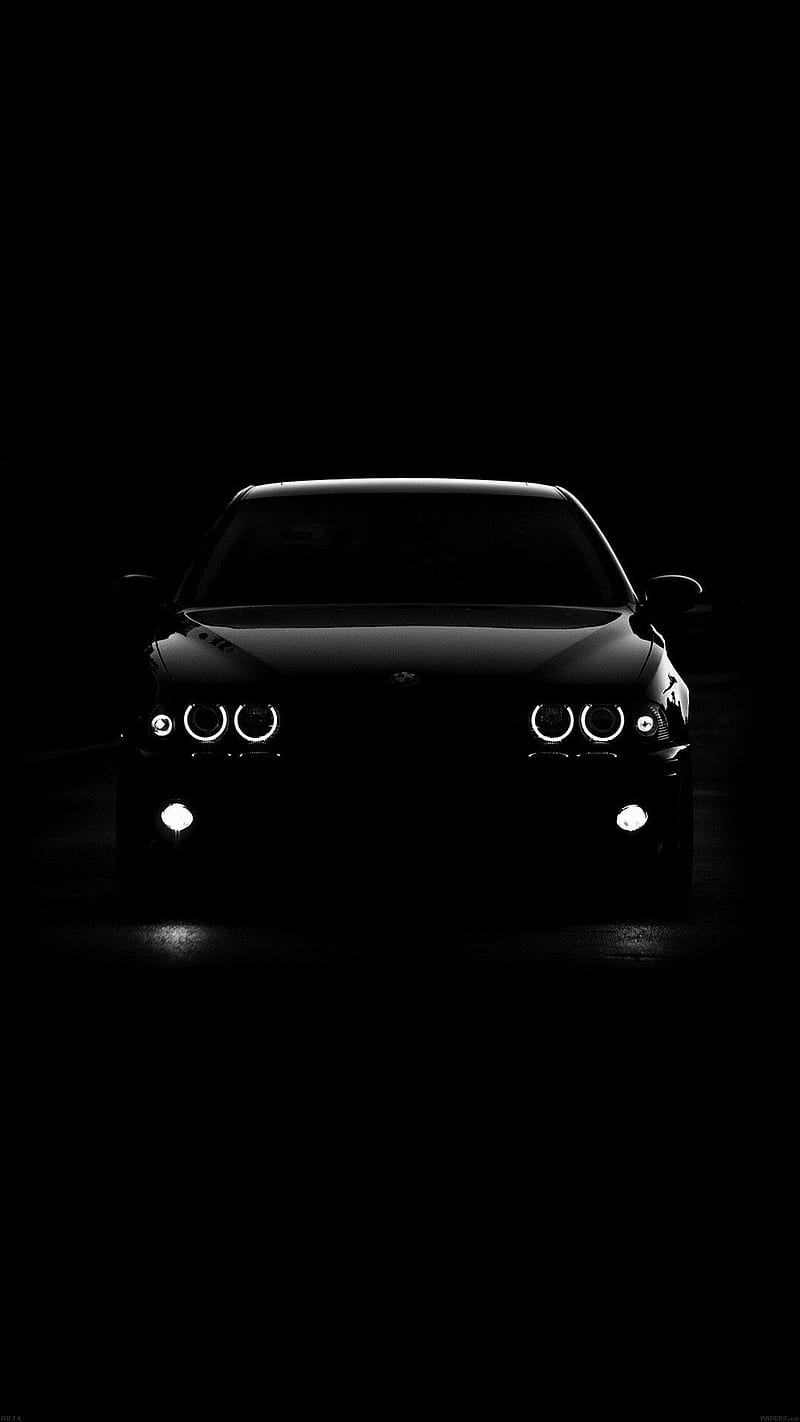 BMW, black, dark, vehicle, HD phone wallpaper