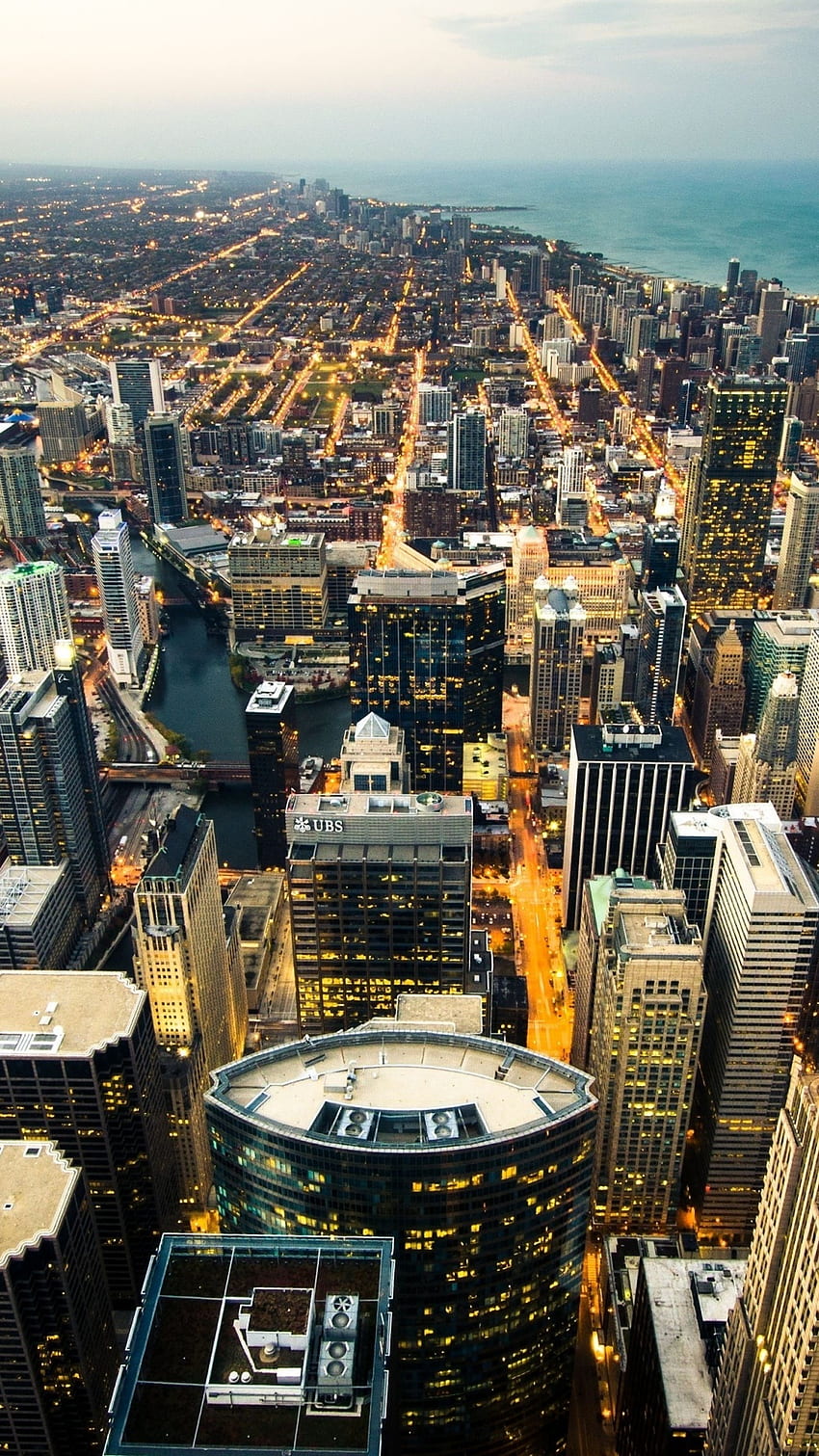 Chicago skyline HD wallpaper