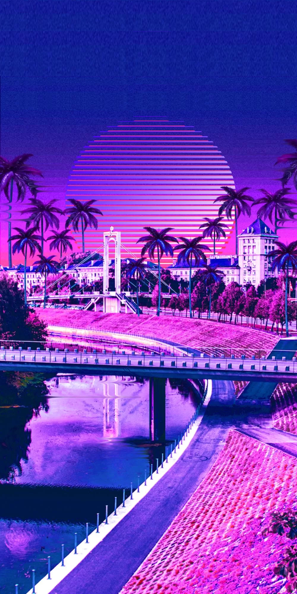 Aesthetic cityscape wallpaper for your phone - Miami