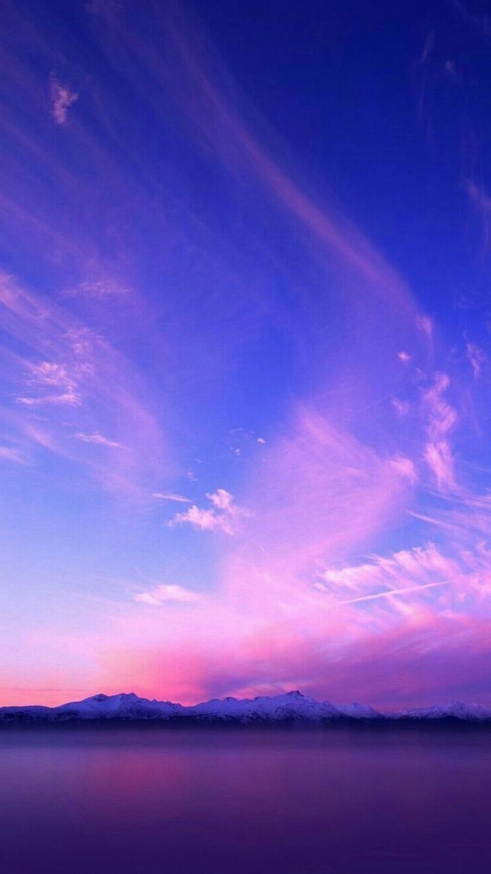 Snowy Mountain Landscape Aesthetic Phone Wallpaper Lake At The Forefront Blue Pink Purple Sky. Aesthetic Background, Sky Aesthetic, Aesthetic Wallpaper