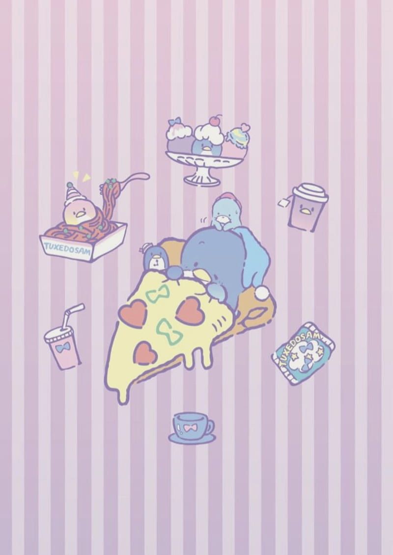 Cute food, drink, pizza, HD phone wallpaper