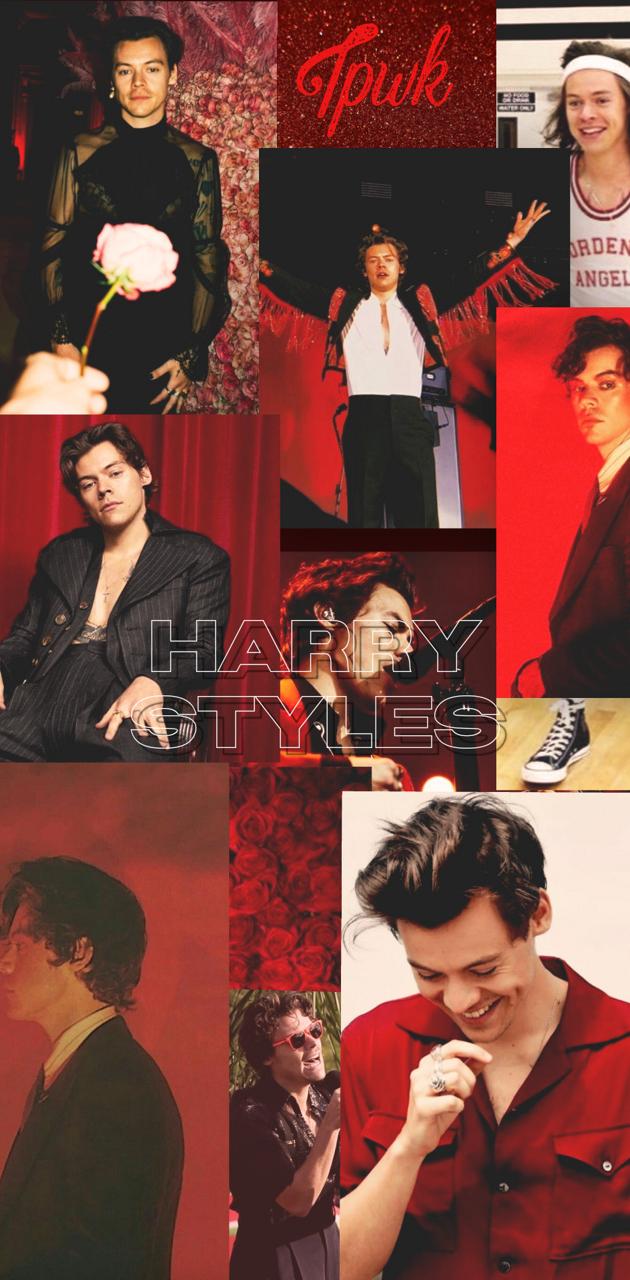 Harry styles red wallpaper