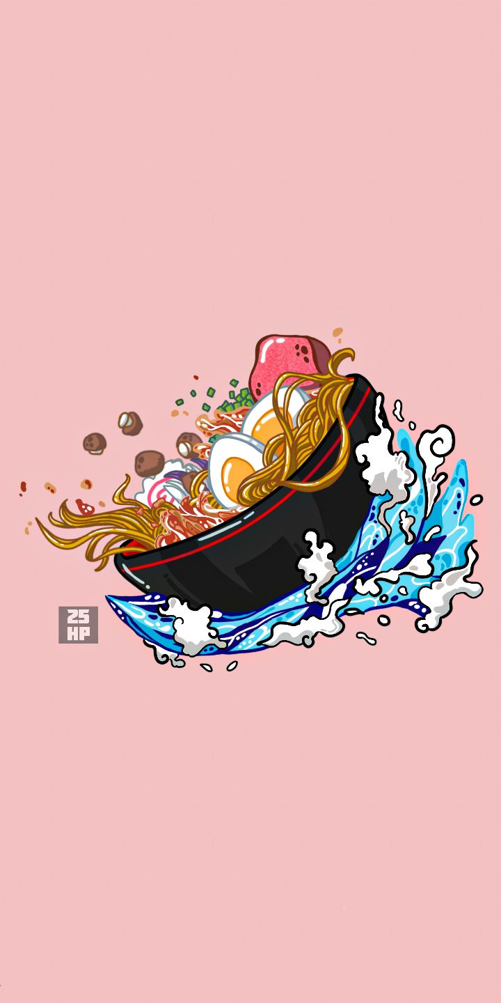 Ramen art. Kawaii wallpaper, Cute wallpaper, Aesthetic iphone wallpaper