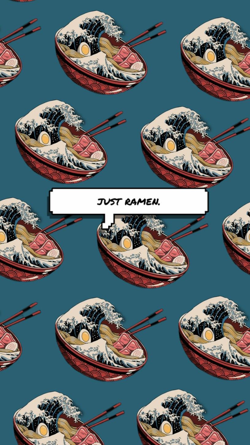 ✭・Aesthetic Ramen Wallpaper・✭. Cool anime wallpaper, Kawaii wallpaper, iPhone background wallpaper