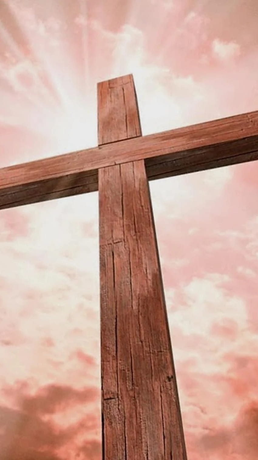 Jesus Cross, Cross Background, red theme HD phone wallpaper