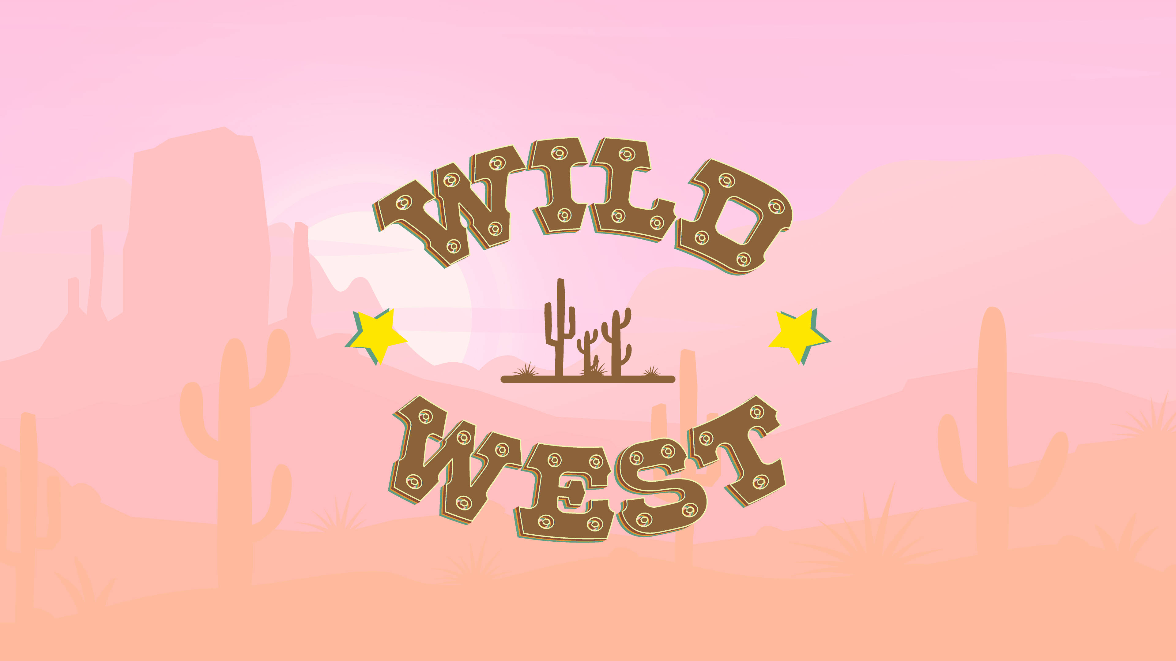 Download Girly Pink Western Aesthetic Wallpaper