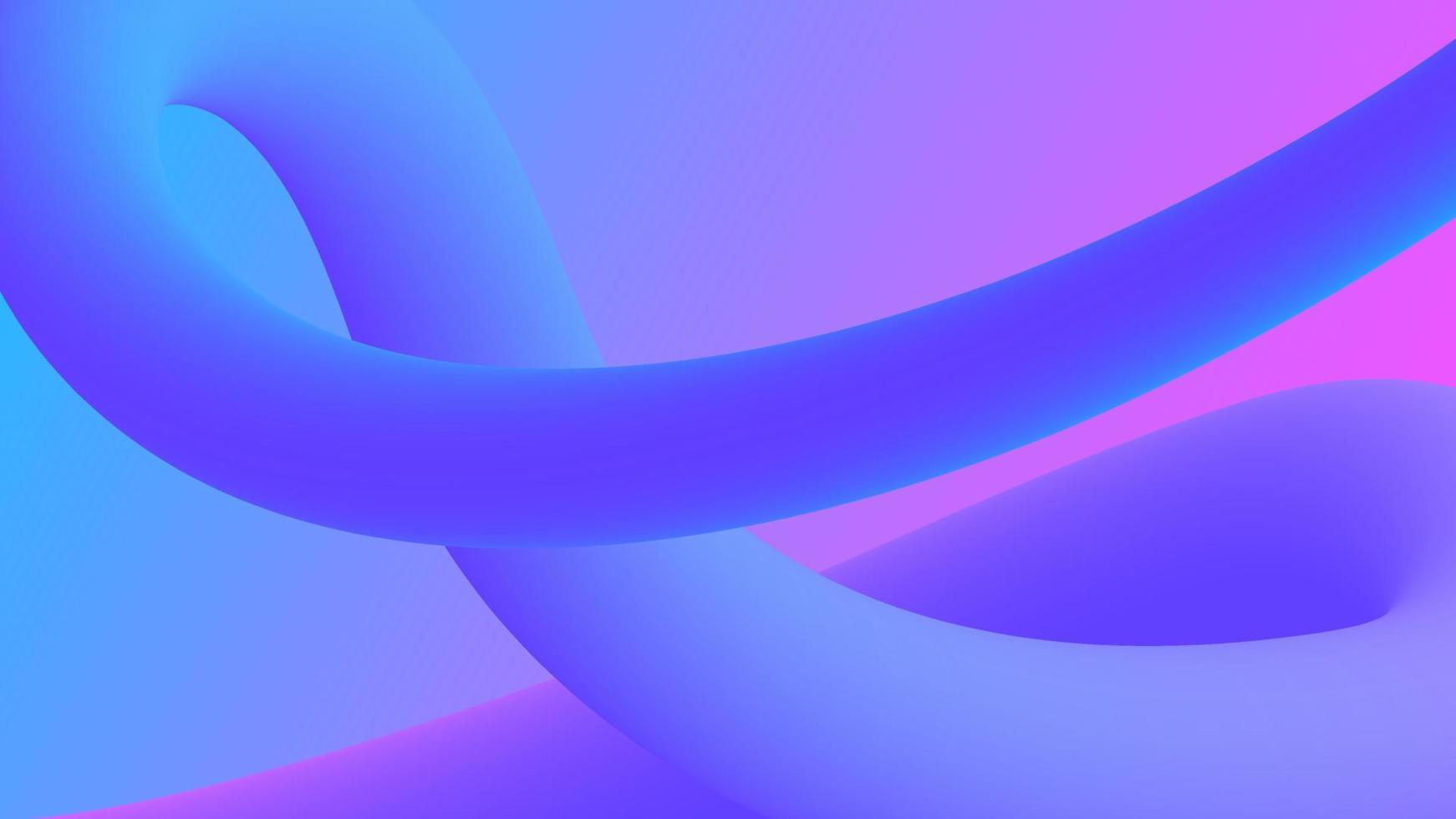 A purple and blue abstract design - 3D
