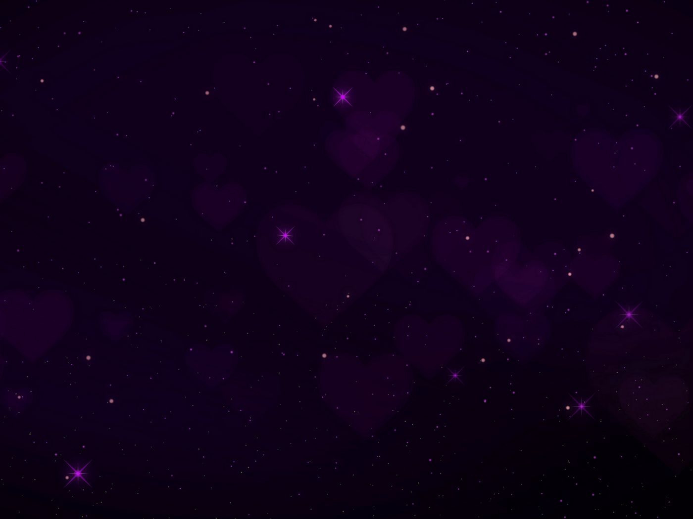Download wallpaper 1400x1050 constellation, galaxy, hearts, stars standard 4:3 HD background