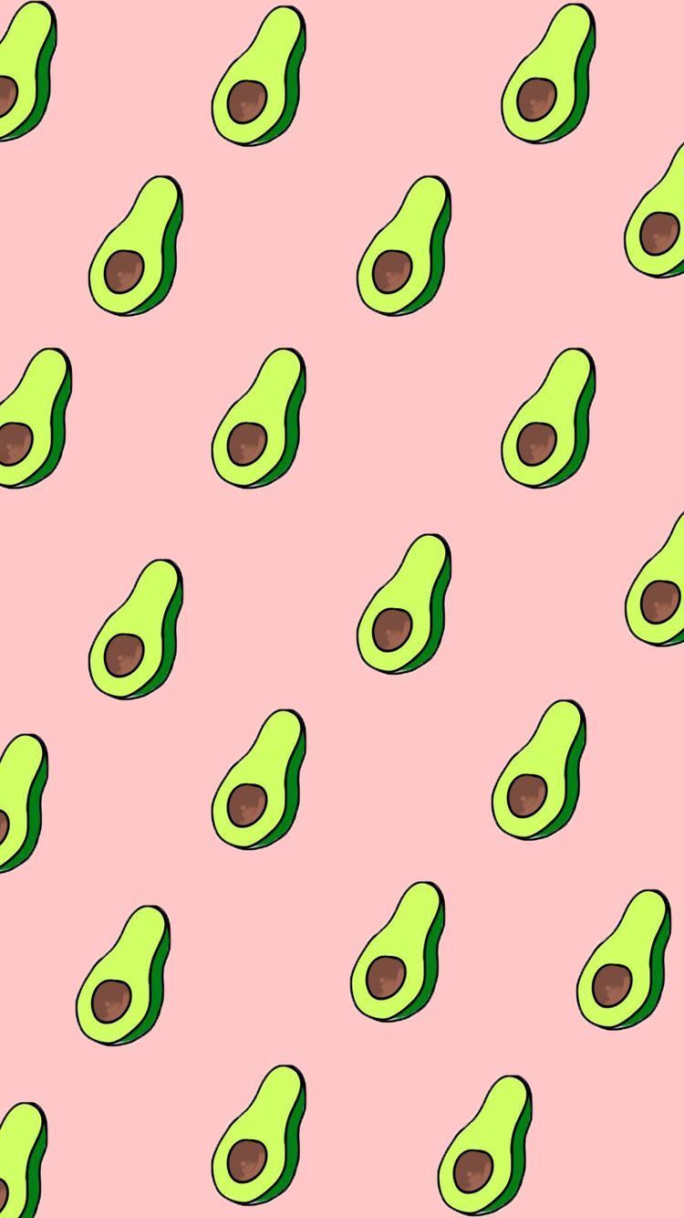 Avocado wallpaper. Wallpaper iphone cute, iPhone wallpaper, Cute food wallpaper
