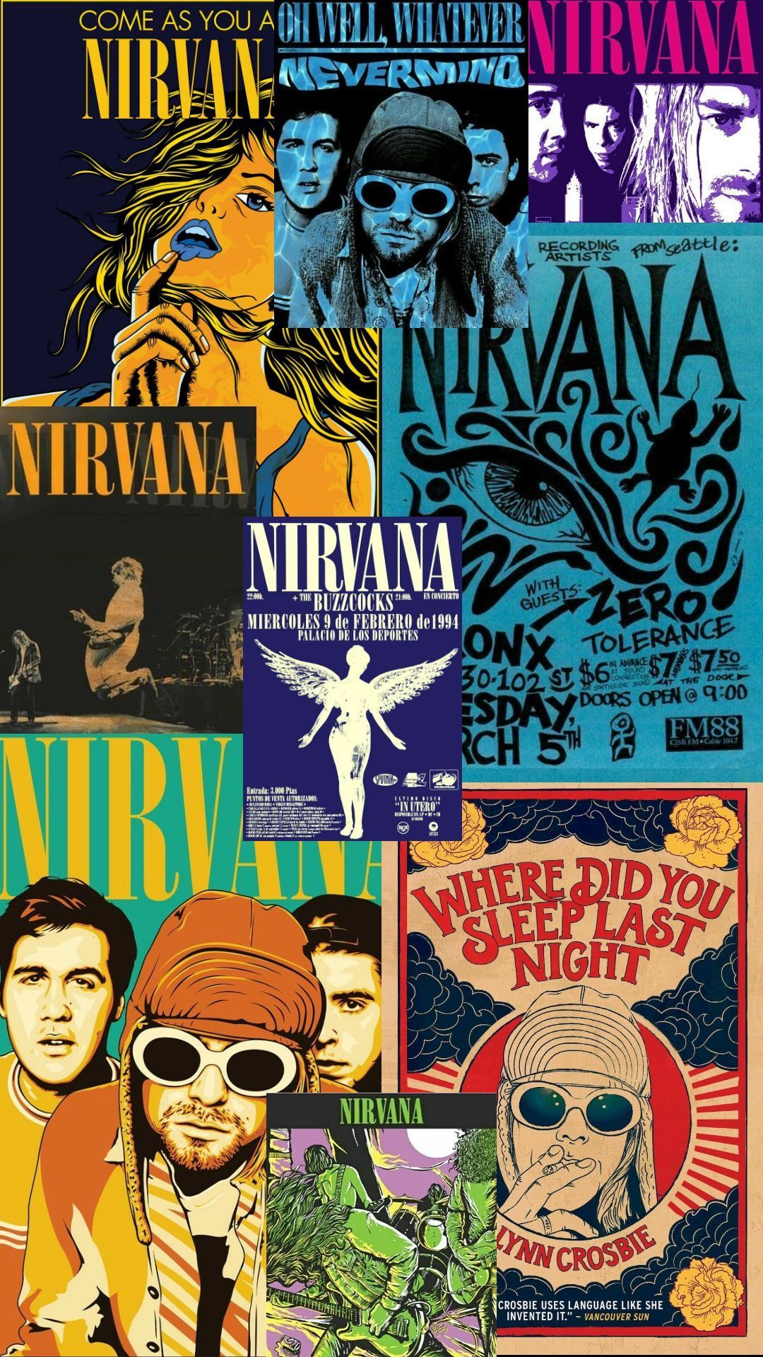 Nirvana iPhone Wallpaper with high-resolution 1080x1920 pixel. You can use this wallpaper for your iPhone 5, 6, 7, 8, X, XS, XR backgrounds, Mobile Screensaver, or iPad Lock Screen - Rock, Nirvana