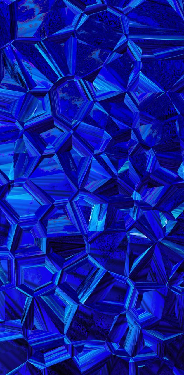 Blue crystal background wallpaper for your iPhone from Vibe app - Dark blue