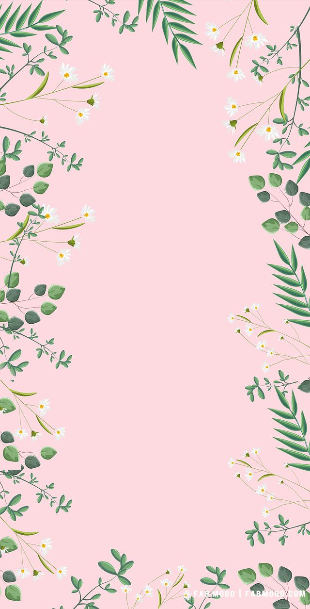 Brown Aesthetic Wallpaper for Laptop : Pink Watercolor Love Hearts