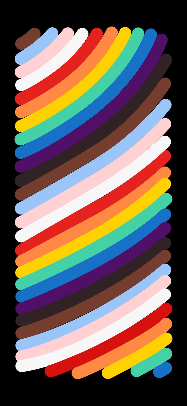 Apple Pride 2021 (Black) Central. Apple logo wallpaper, Rainbow wallpaper, Abstract iphone wallpaper