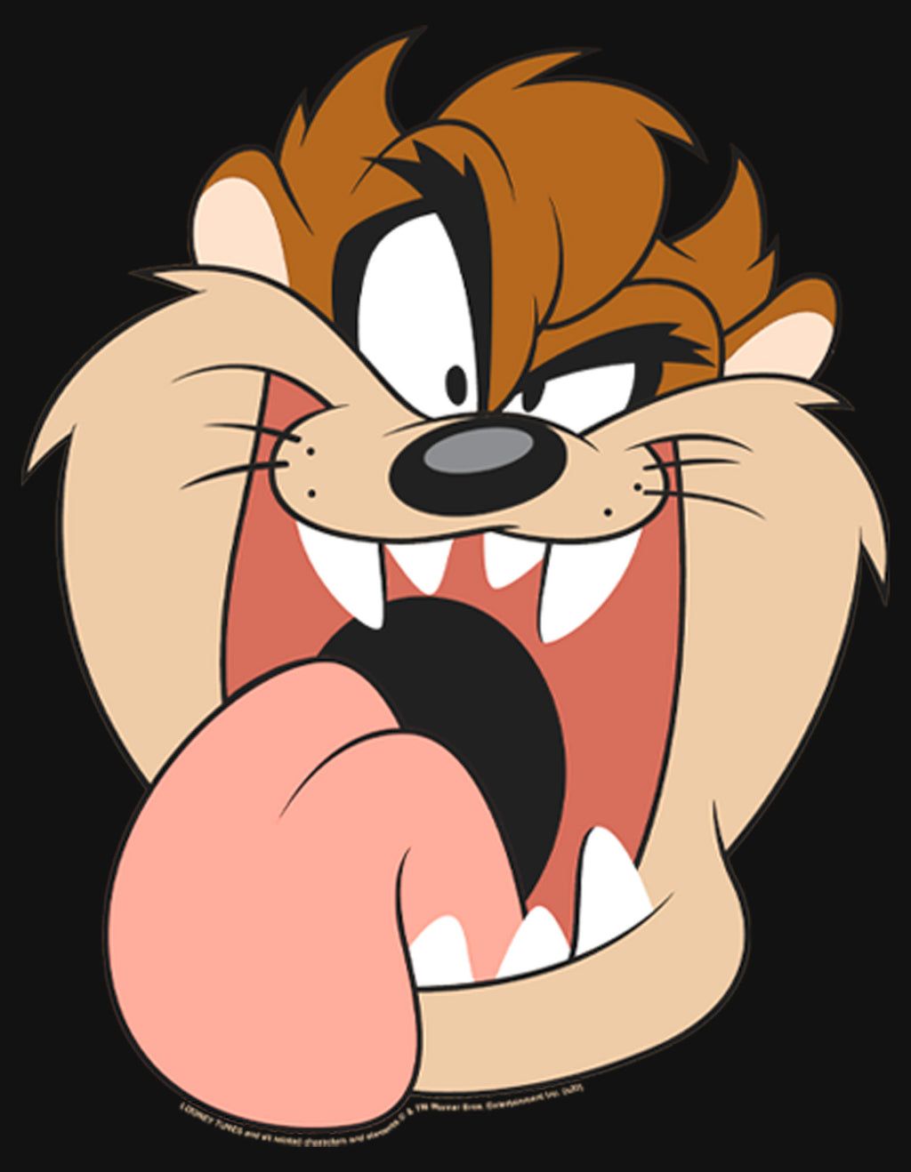 Tazmanian Devil cartoon character with his tongue out - Bugs Bunny, Looney Tunes