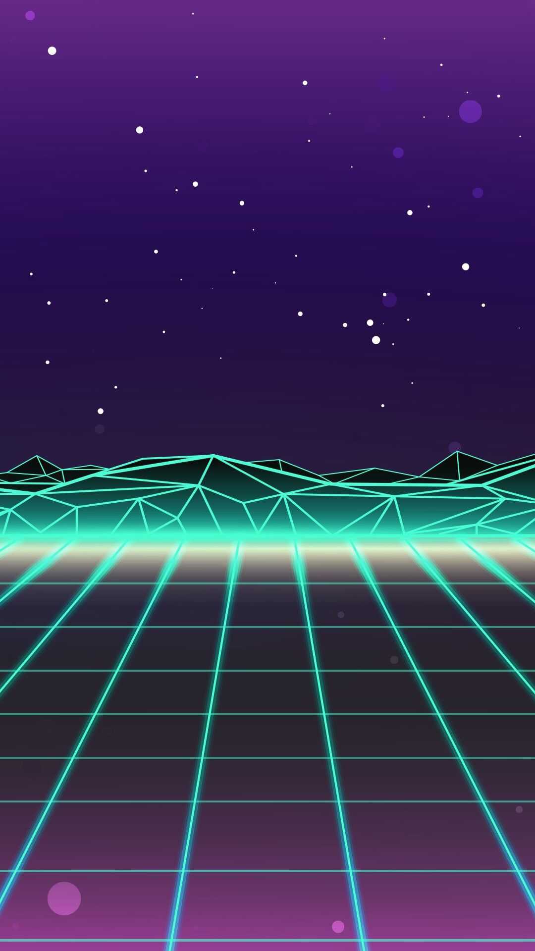 A retro 80s style background with neon lines - Vaporwave