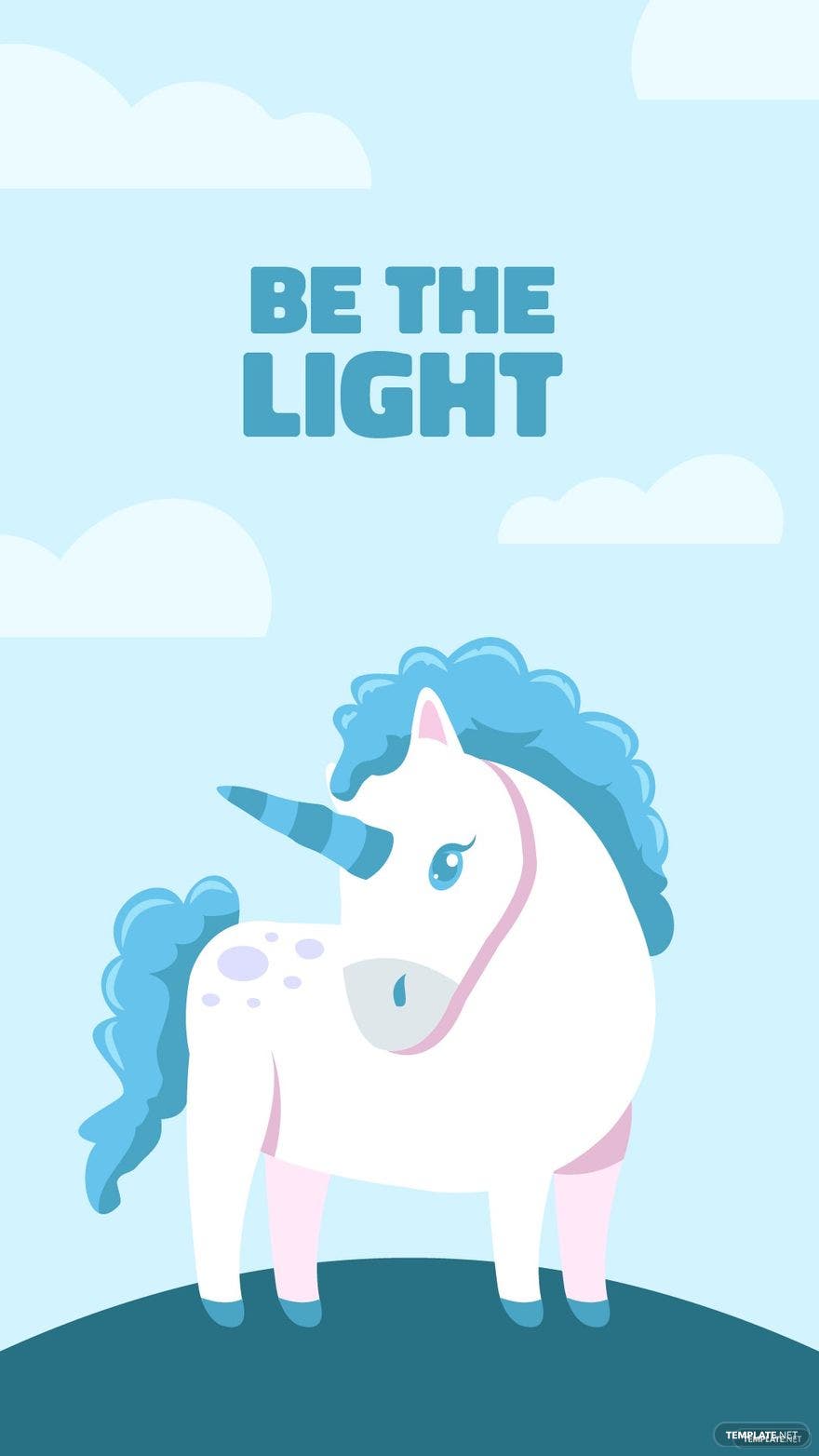 A poster with the words bee light and an image of unicorn - Unicorn