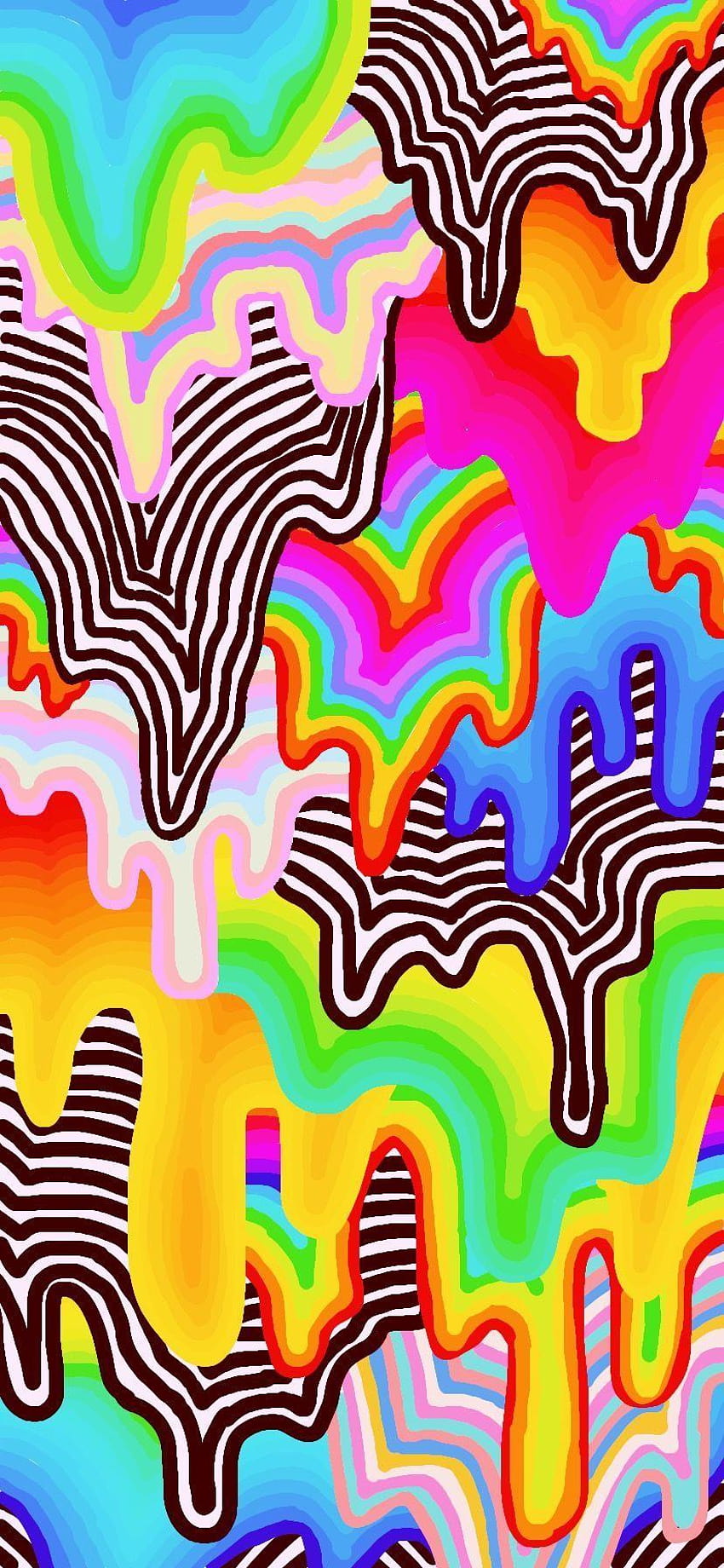 This is a colorful and artistic wallpaper with abstract patterns. - VSCO