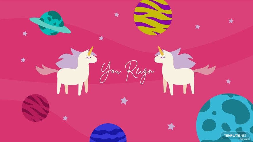 Unicorns on a pink background with the words you regi - Unicorn