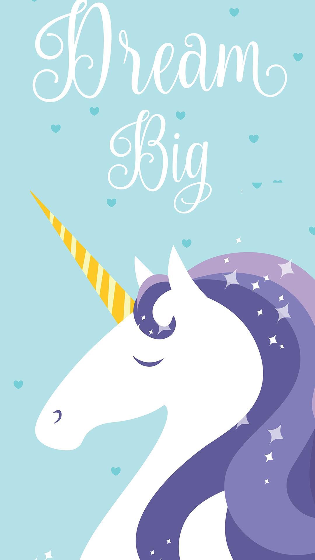 Dream Big - A cute notebook with a cover of a magical unicorn, 6x9 inches in size, perfect for note taking, journaling, doodling and sketching - Unicorn