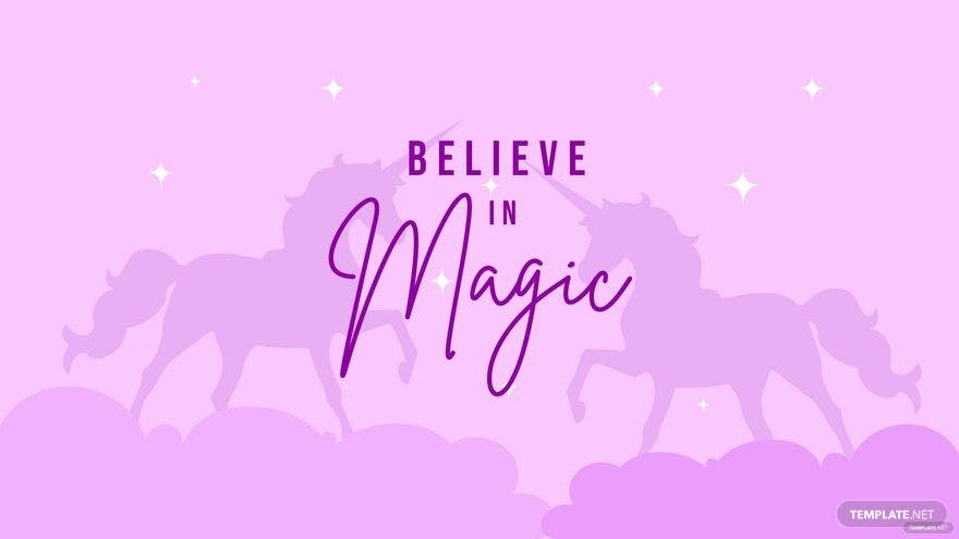 Believe in magic png - Unicorn