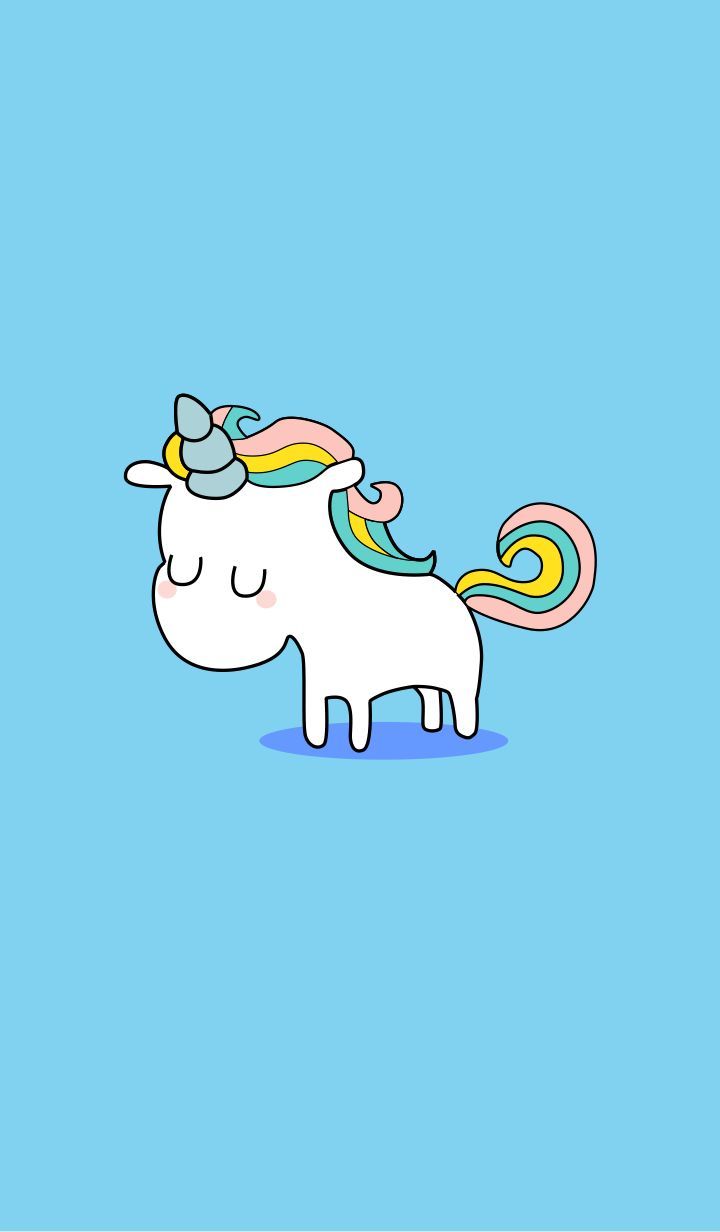 The blue version of unicorn. Unicorn wallpaper, Cartoon wallpaper iphone, Unicorn wallpaper cute