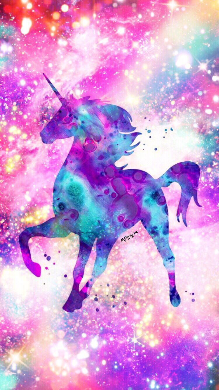 A unicorn in the galaxy with rainbow colors - Unicorn
