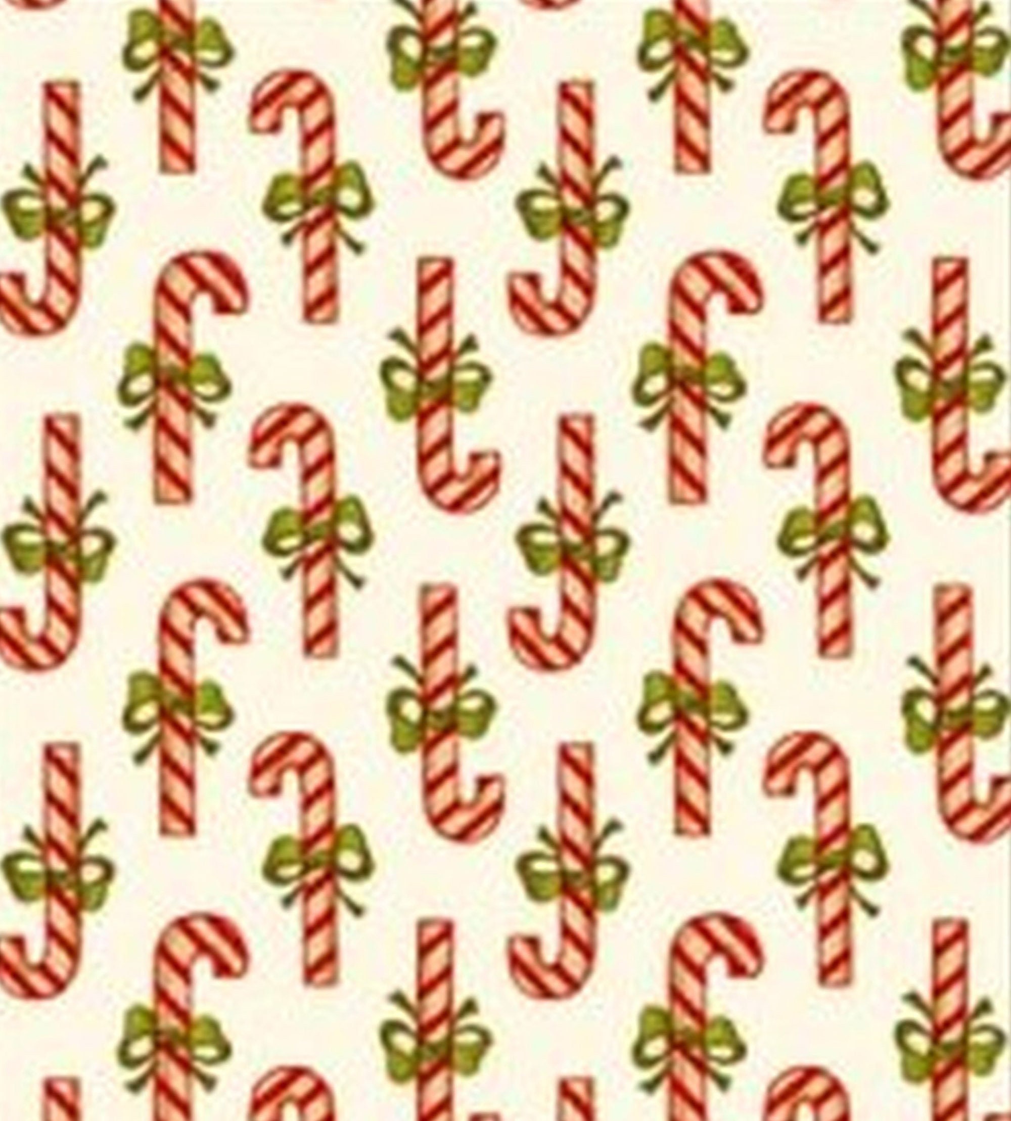 Dollhouse Wallpaper Christmas Holiday Candy Cane 1:24 Scale