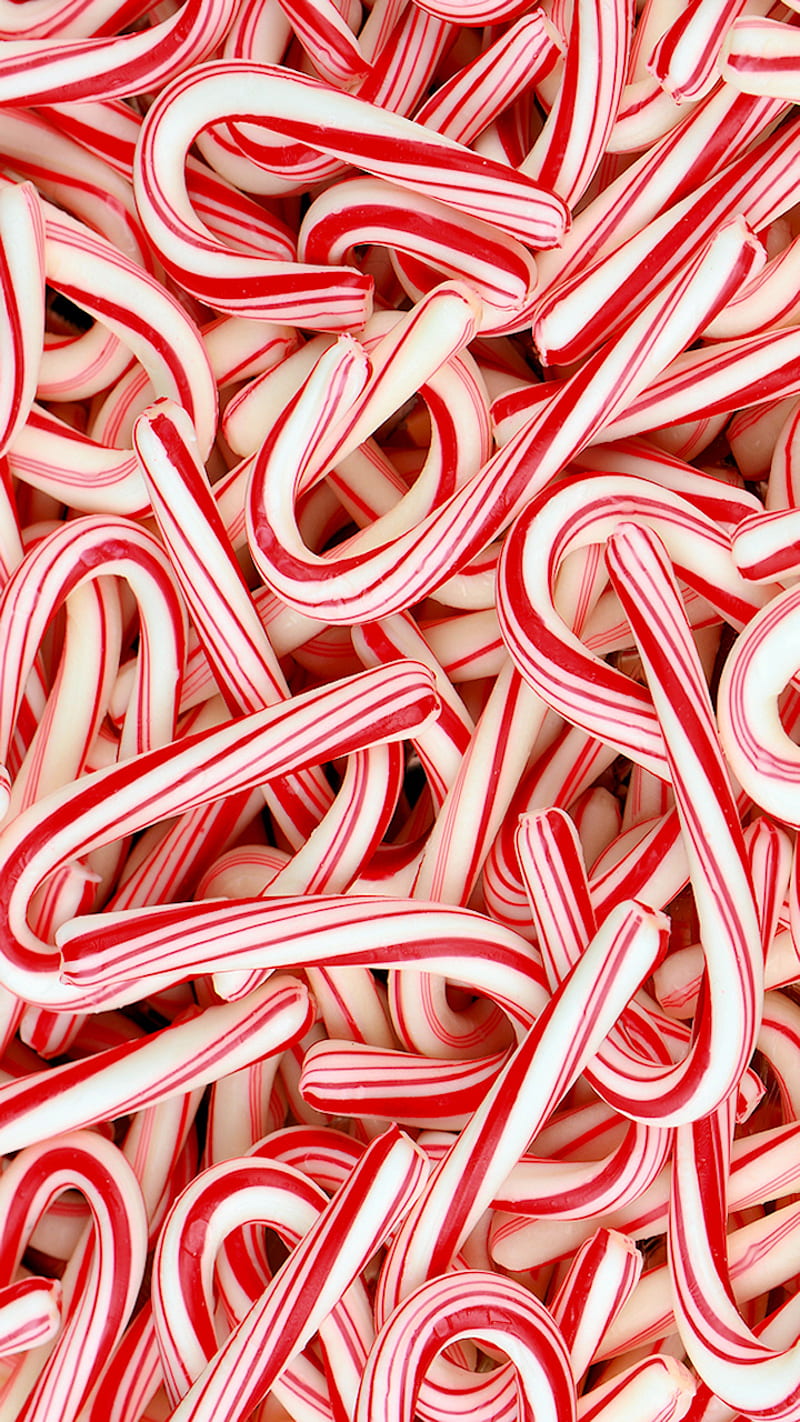 Candy Canes, candy, cane, canes, christmas, HD phone wallpaper