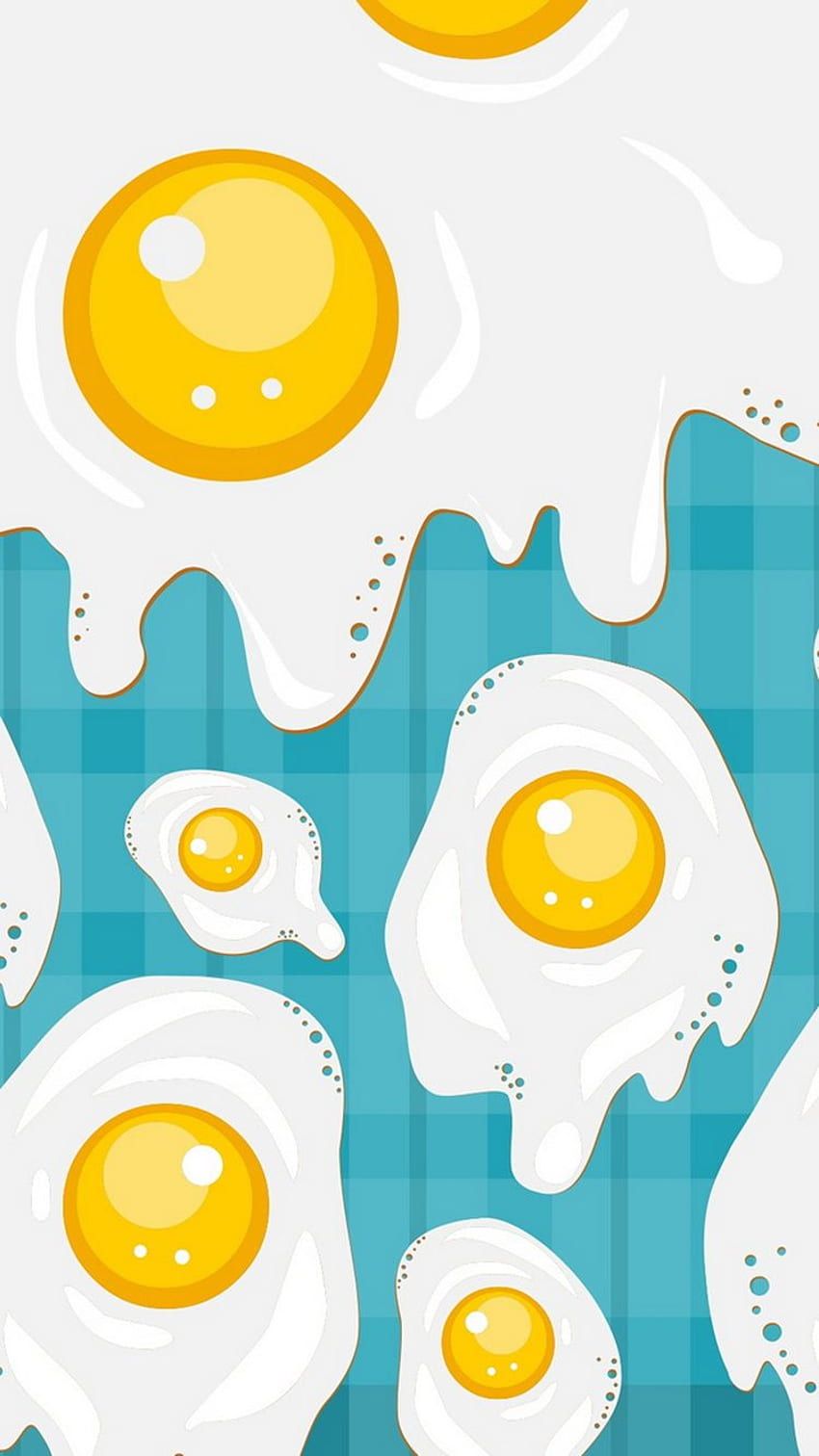 A cartoon image of eggs on top - Egg