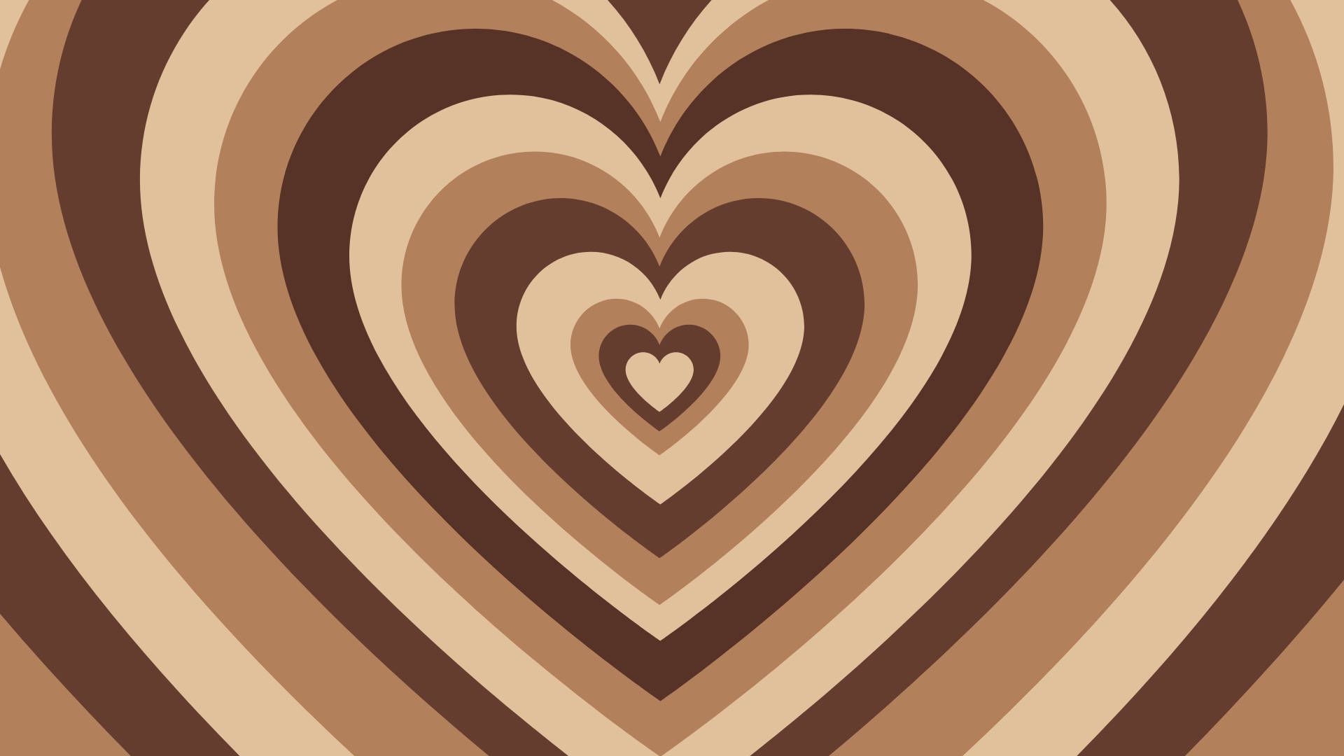 A heart shaped pattern on brown background - Heart