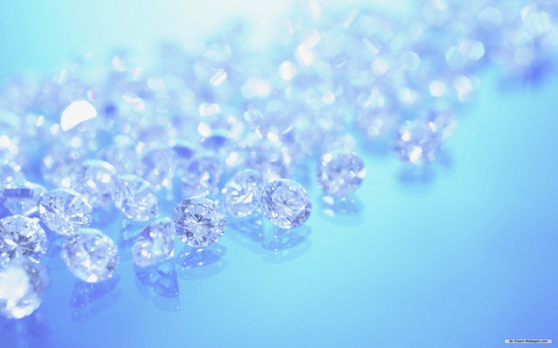Diamonds on a blue background - Diamond