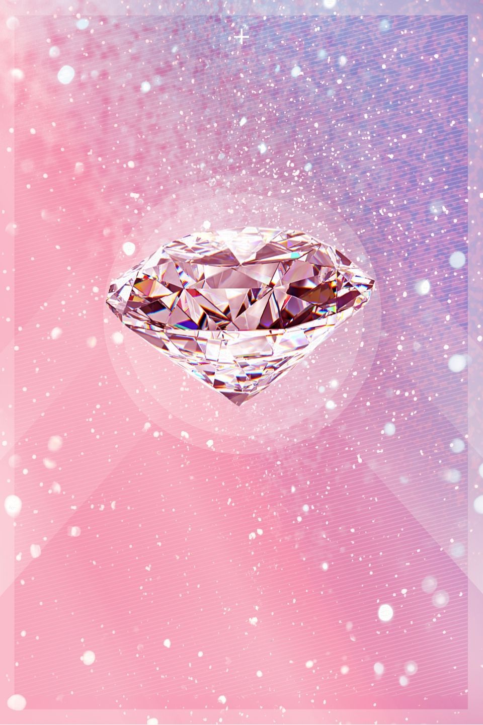 A diamond on a pink background - Diamond